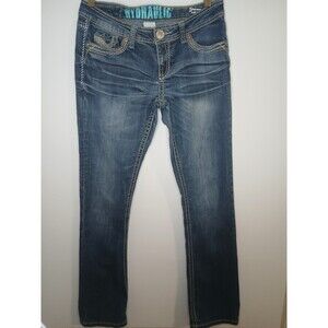 Hydraulic Gramercy Slim Boot Jeans Women’s 5/6 Low Rise Embroidered Pockets Y2K